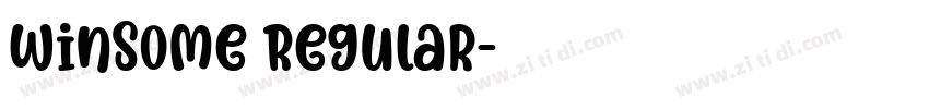 Winsome Regular字体转换